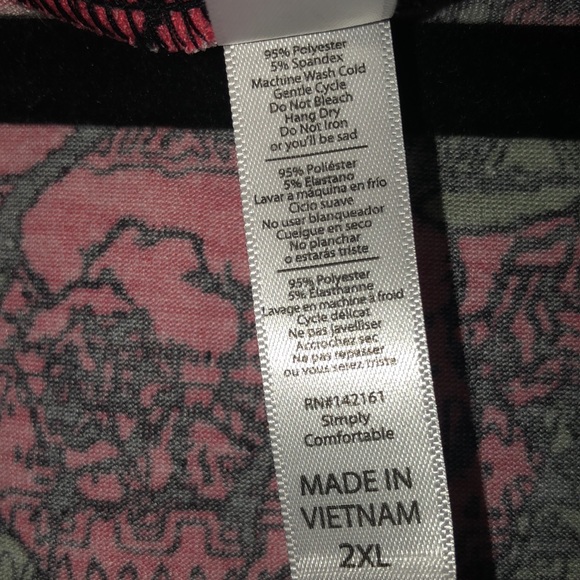 LuLaRoe christy t 2xl - Picture 3 of 3